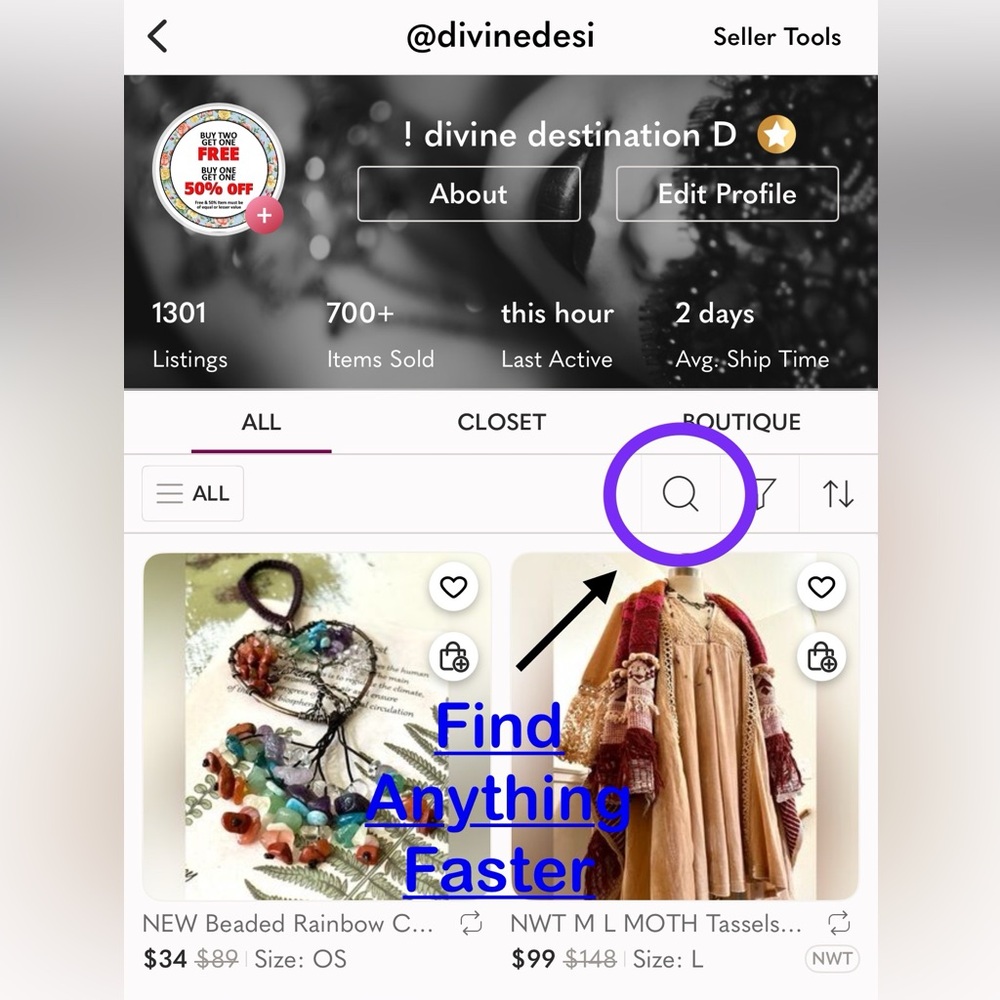 Search Toolbar Navigating Poshmark Tips